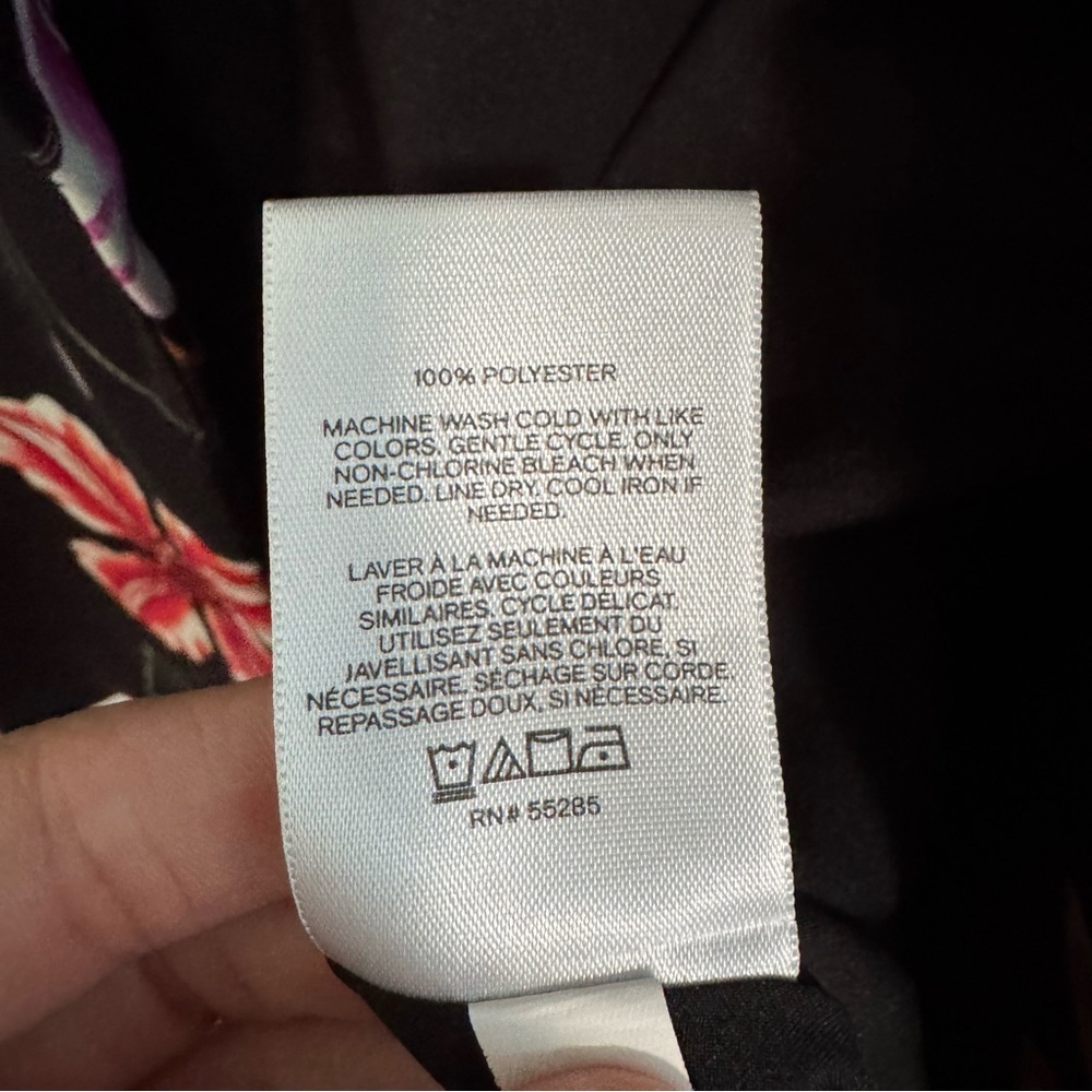 Express Floral Tie Sleeve Blazer - Picture 7 of 8